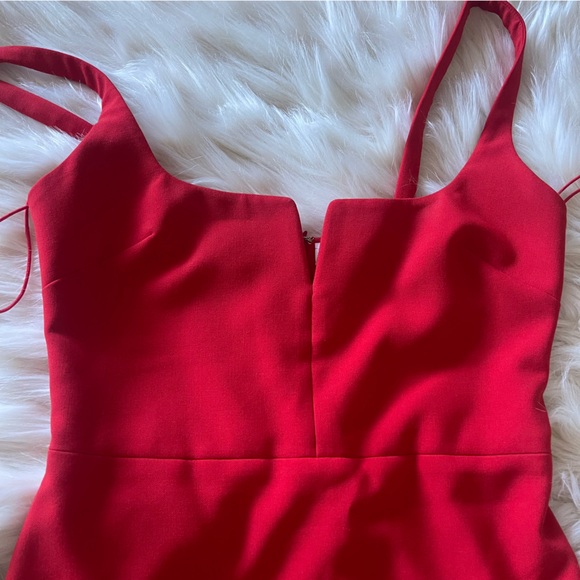 LIKELY_ Constance Dress in Scarlet red size 2 - Picture 4 of 8